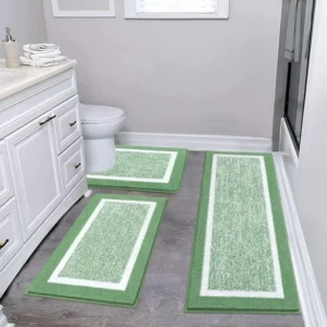 Ultra Soft Non-Slip Quick-Dry Bathroom Rug Set