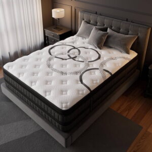 GREOO 14" King Size Hybrid Mattress – Medium Firm